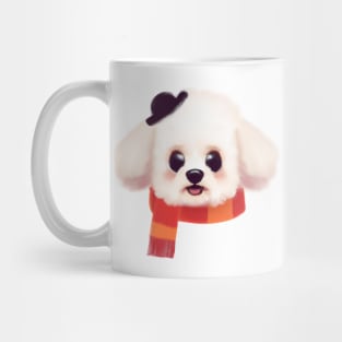 Cute Bichon Frisé Drawing Mug